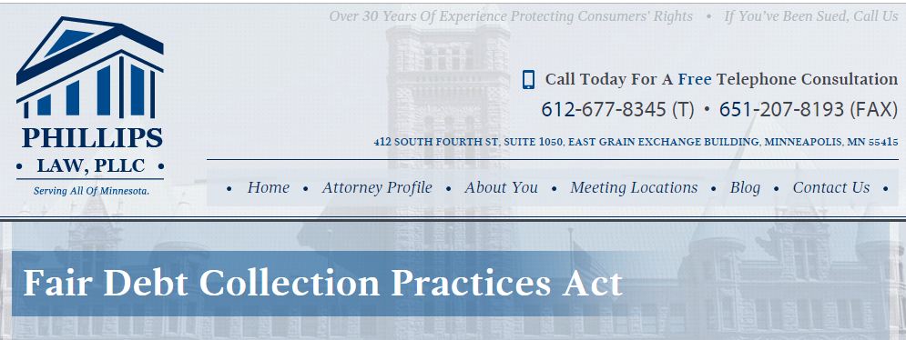 Fair Debt Collections Practices Act Lawyer